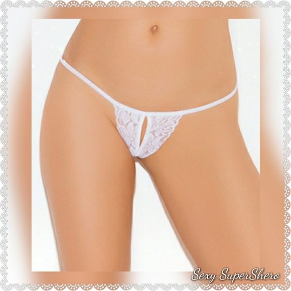 ๐๐ฐBridal Sexy Cr0tchless Lace Lingerie Panty - Picture 3 of 7